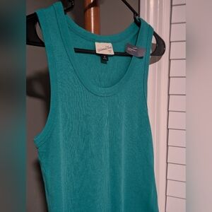 Teal crop top